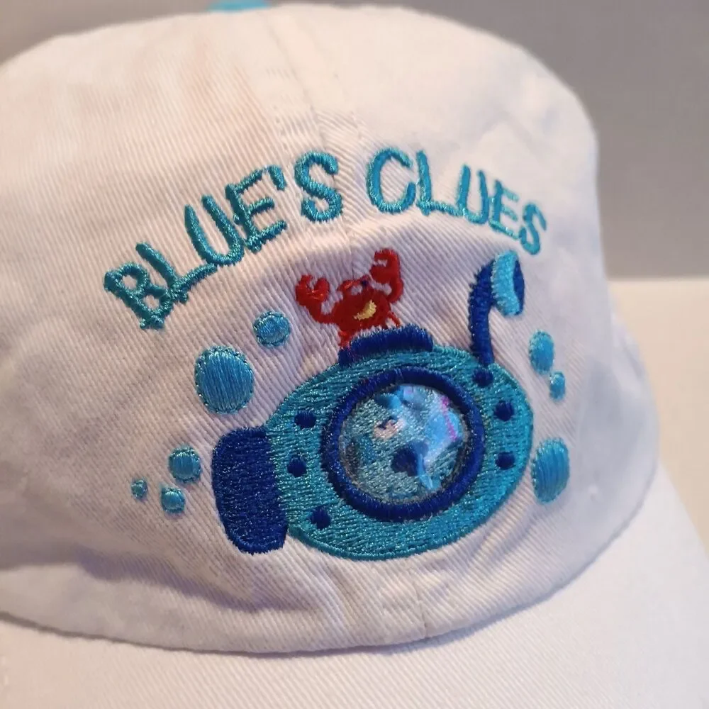 Vintage Nick Jr Blues Clues Baseball Cap-Youth Boys-2000-Embroidered-Adjustable